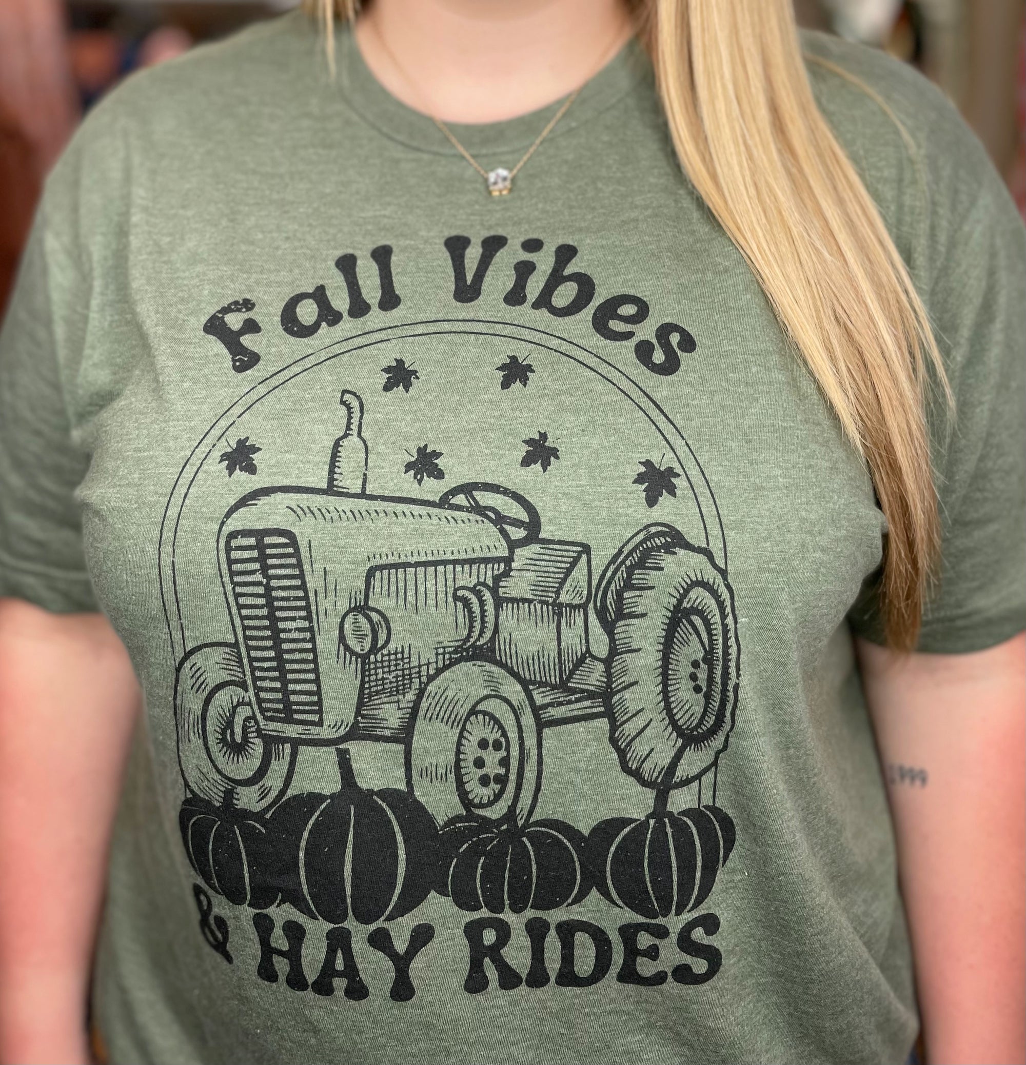 Fall Vibes & Hay Rides Graphic Tee