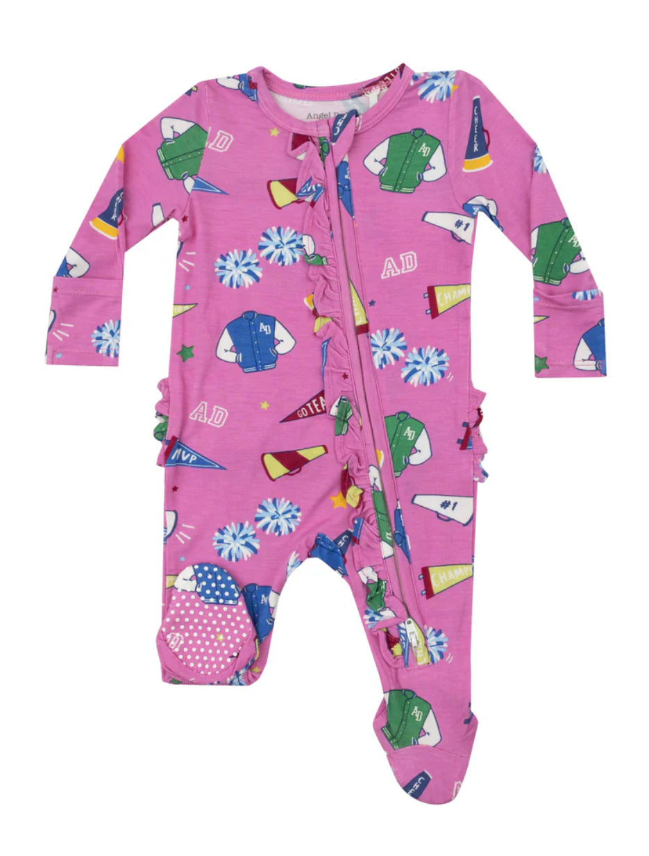 Angel Dear Grey Bunnies 2-Way Zipper Footie