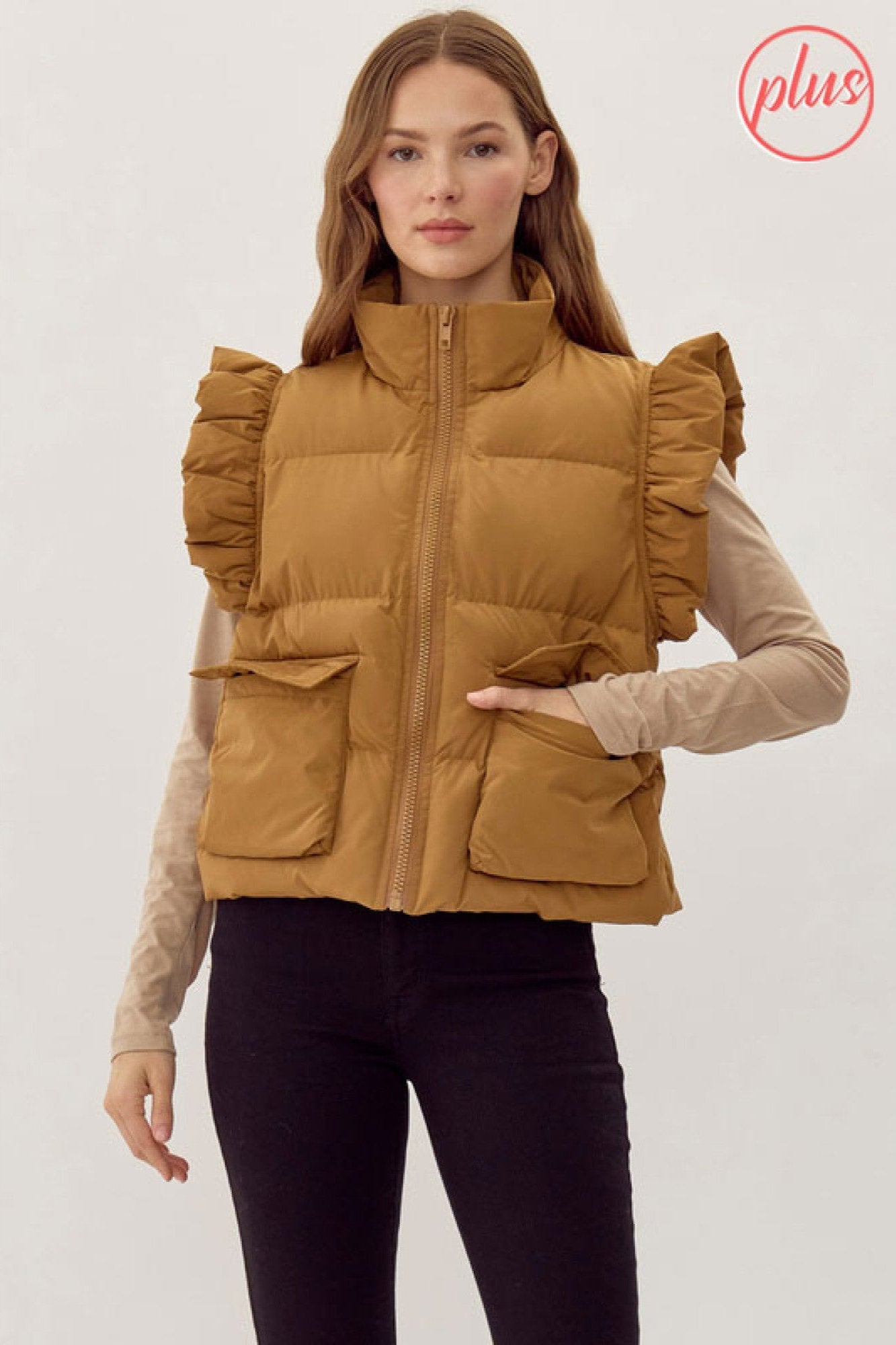 Taylor Toffee Plus Size Puffer