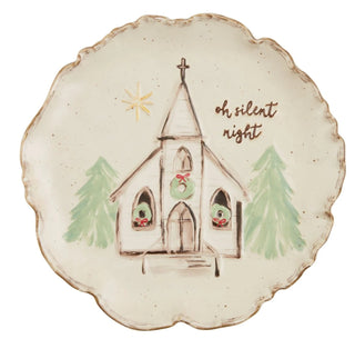 MudPie Round Church Platter