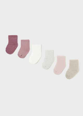 Mayoral Newborn Sock Set - Pink