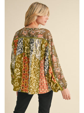 Olivia Multicolored Longsleeve Top