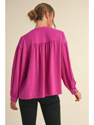 Mollie Magenta Blouse