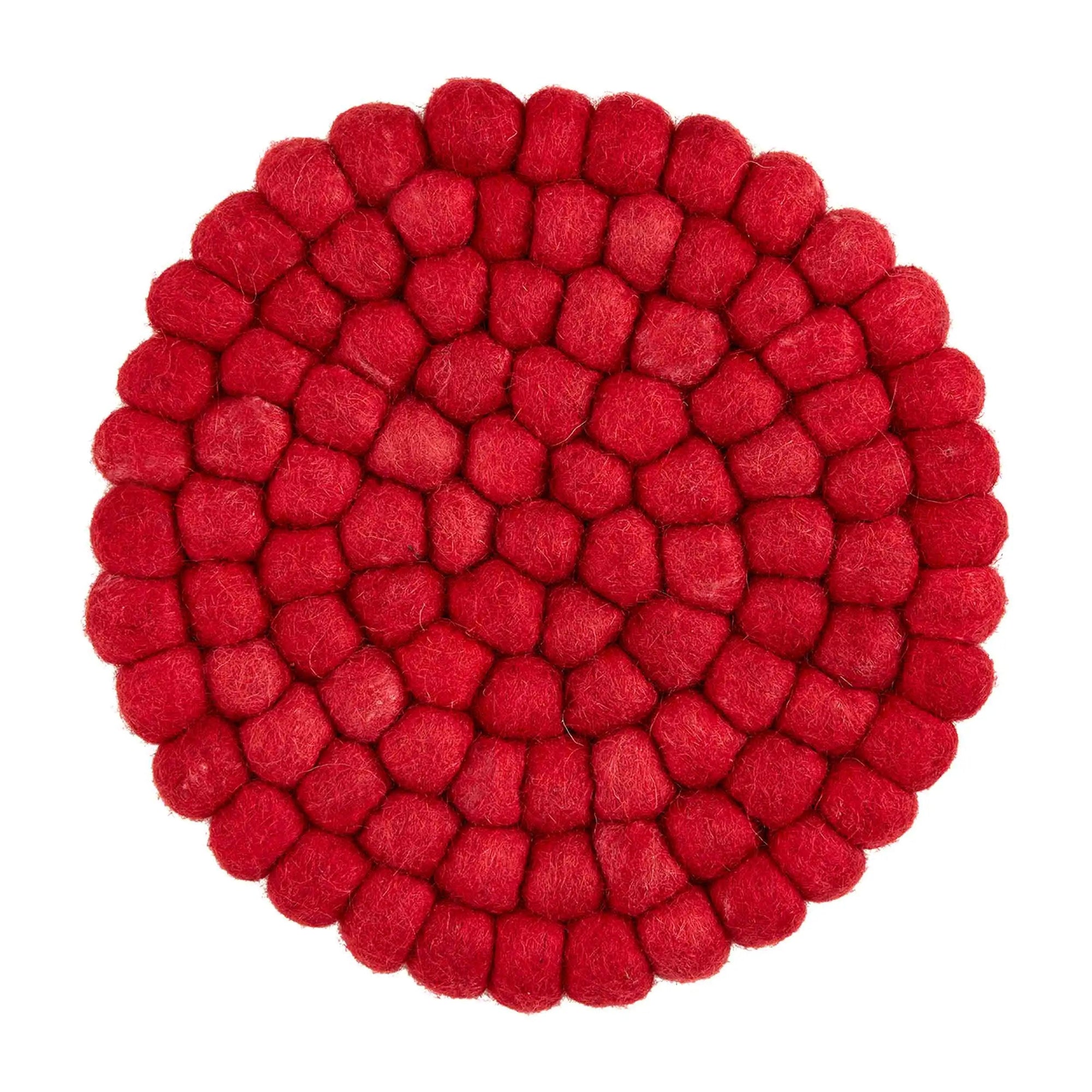 MUD PIE RED POM TRIVET