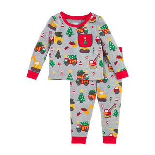 Mud Pie Christmas Construction Pajamas