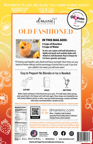 Old Fashioned Cocktail - Ready-To-Freeze Cocktail