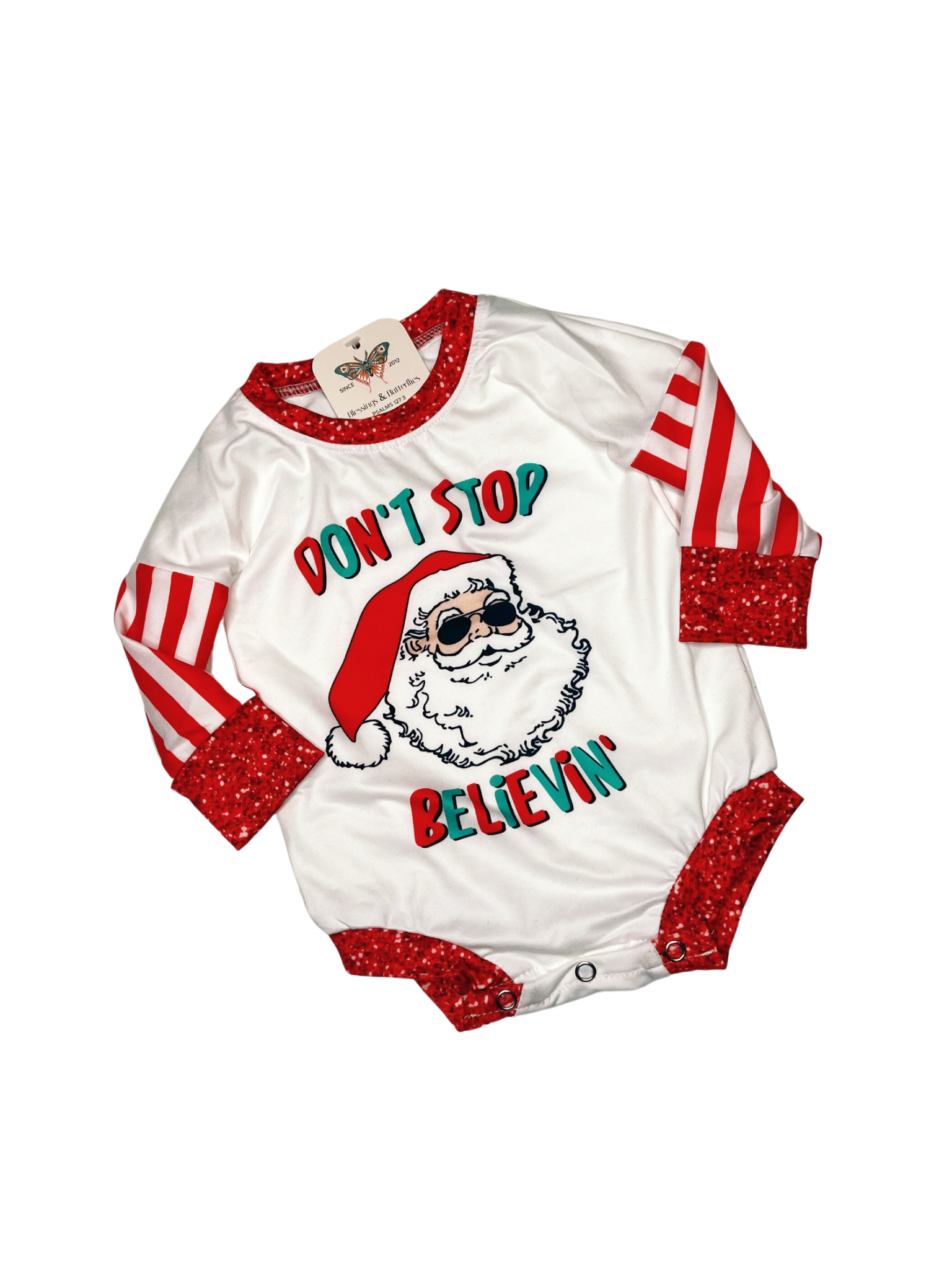 Don’t Stop Believin’ Santa Bodysuit