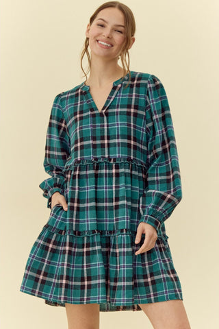 Anne Plaid Dress