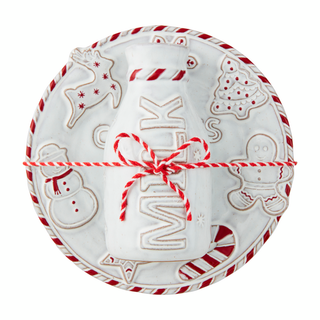 Mud Pie Santa’s Milk and Cookies Set