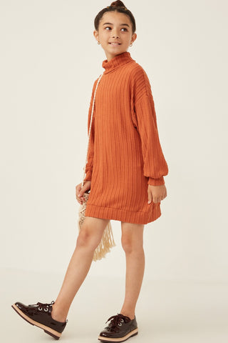 Hayden Girls Cable Knit Turtle Neck Tunic