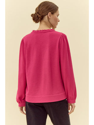 Avery Pink Long Sleeve Top