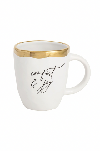 Mud Pie Gold Edge Mugs