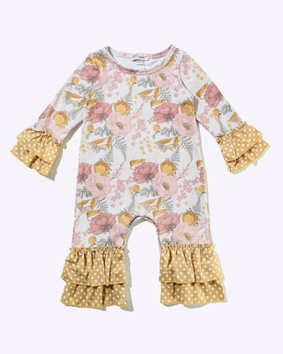 Full romper with ruffles