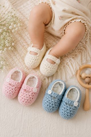Infants: Mud Pie Crocheted Shoes