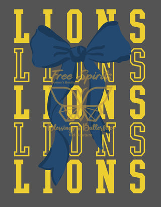 Custom Mascot Bow Adult Tees