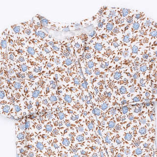 Infants: Angel Dear Hazel Floral 2 Way Zipper Footie