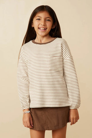 Girl wearing top.