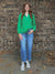 Avery Green Long Sleeve Top