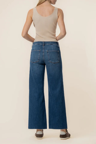 Kut: Meg High Rise Wide Leg In Resolution Wash