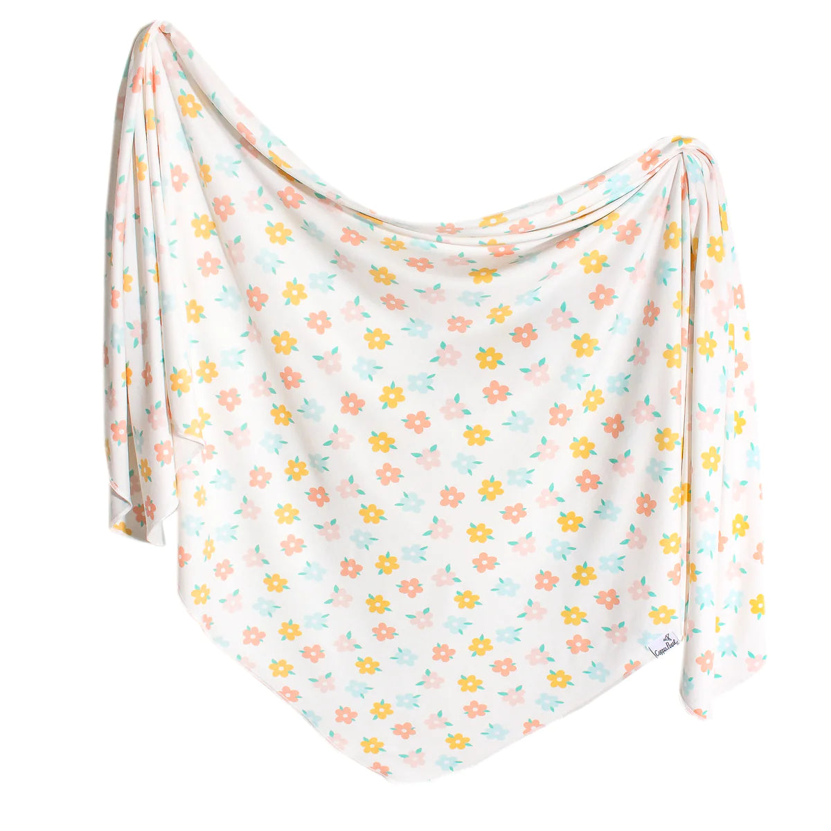 Copper Pearl Daisy Swaddle Blanket