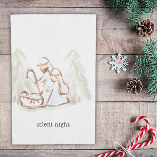 MudPie Nativity Cotton Towels