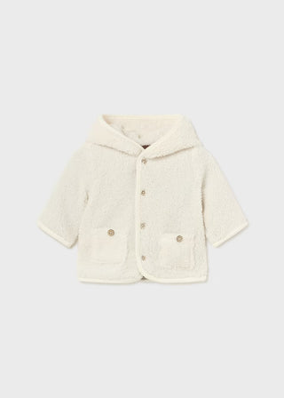 Mayoral Newborn Reversible Faux Sheepskin Coat