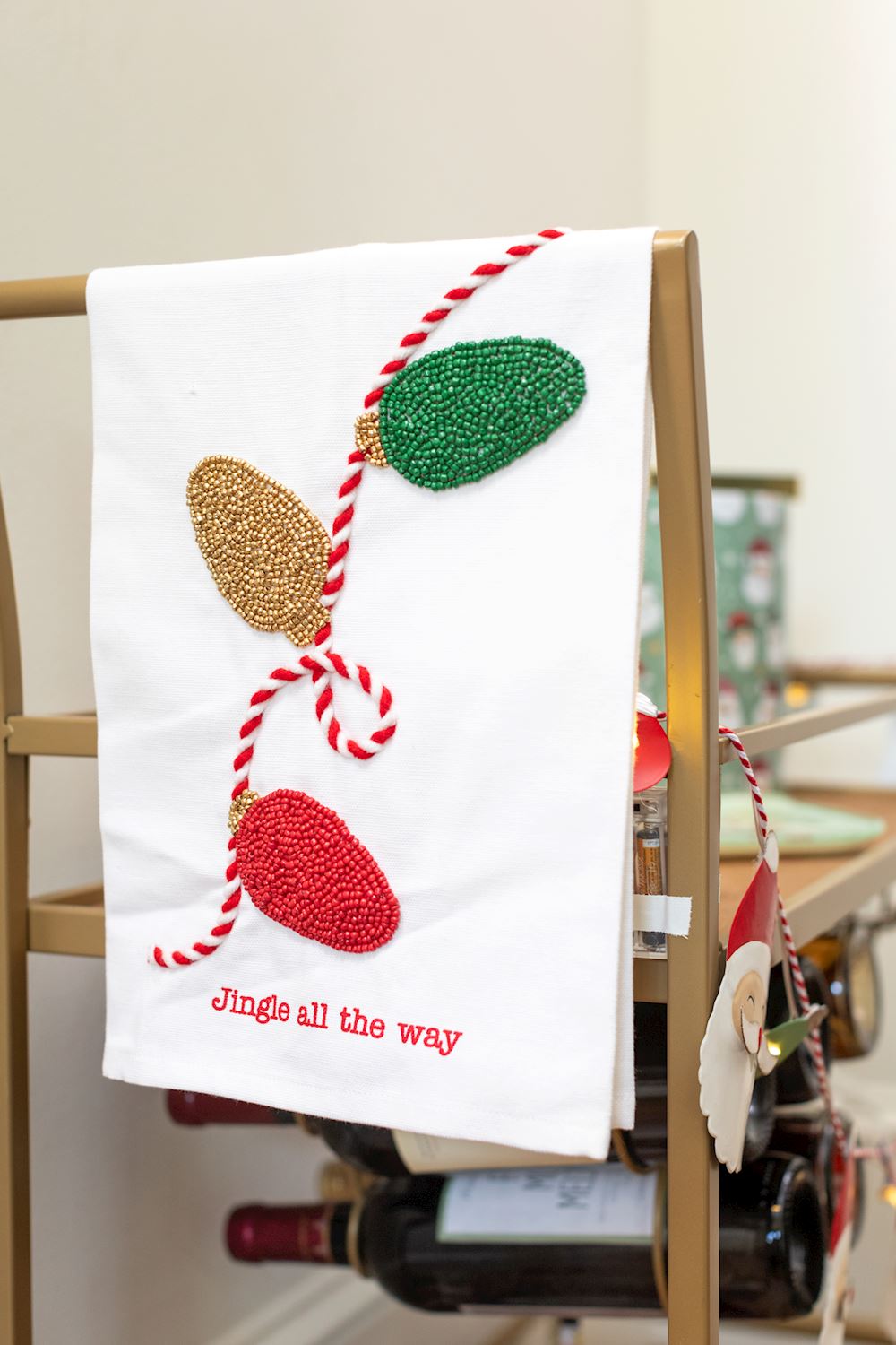 MudPie Jingle All The Way Bread Towel