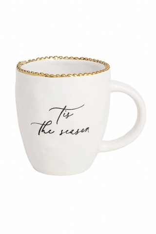 Mud Pie Gold Edge Mugs