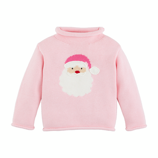 Mud Pie Pink Santa Sweater