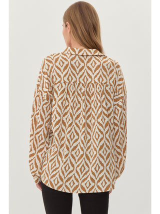 Desert Geo Print Top - Curvy