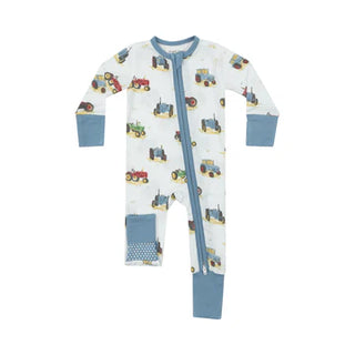 Angel Dear 2 Way Romper With Tractors