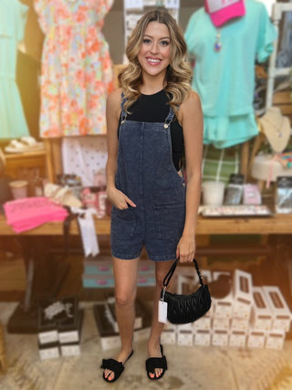 Madelyn Denim Short Romper