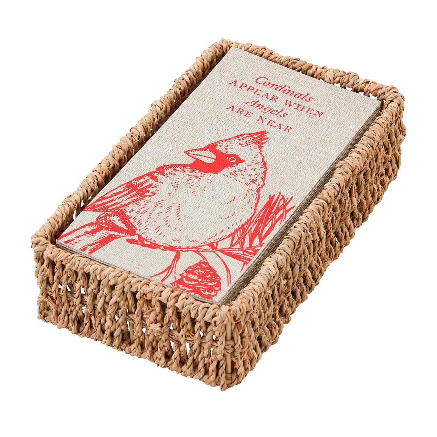 Cardinal Towel Basket by Mud Pie