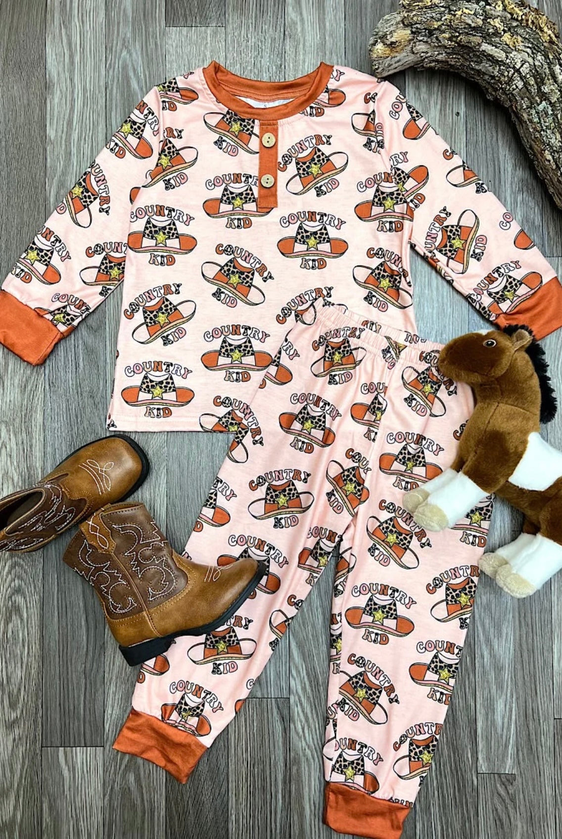 Country Kid 2 Piece Pajama Set