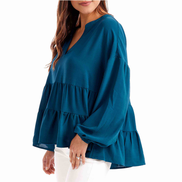 MudPie Orleans Flounce Top