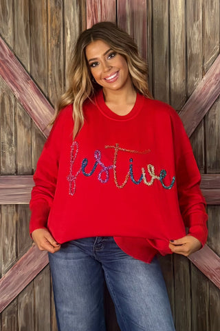 Mud Pie Holiday Sparkle Sweater
