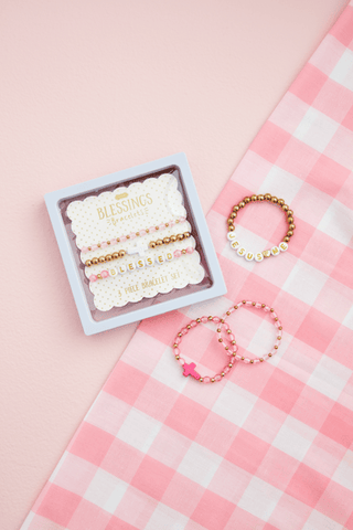 Mud Pie Cross Beaded Bracelets