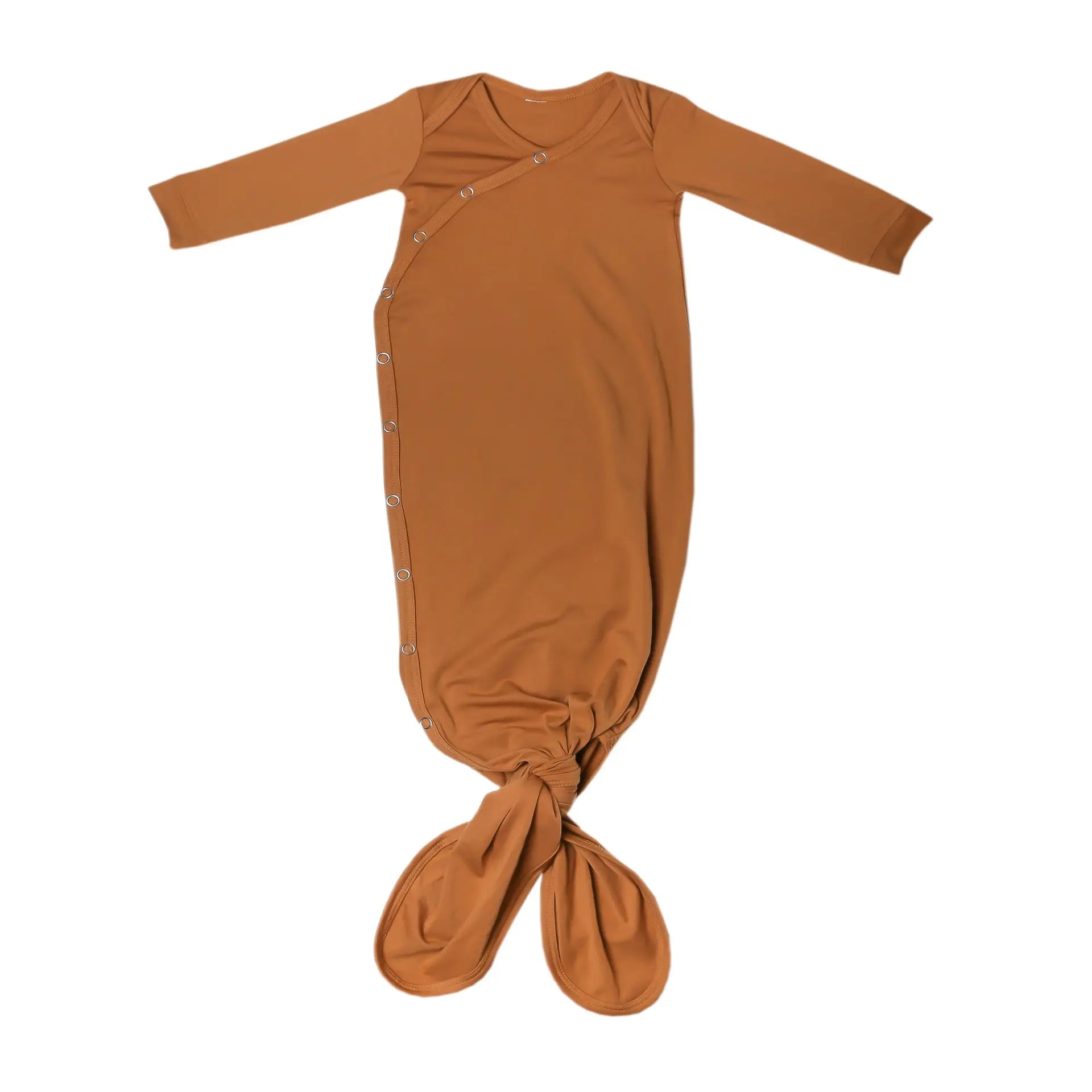 Copper Pearl Knotted Gown - Carmel