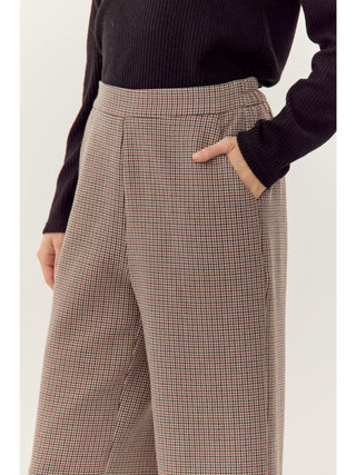 Billie Taupe Checker Pants