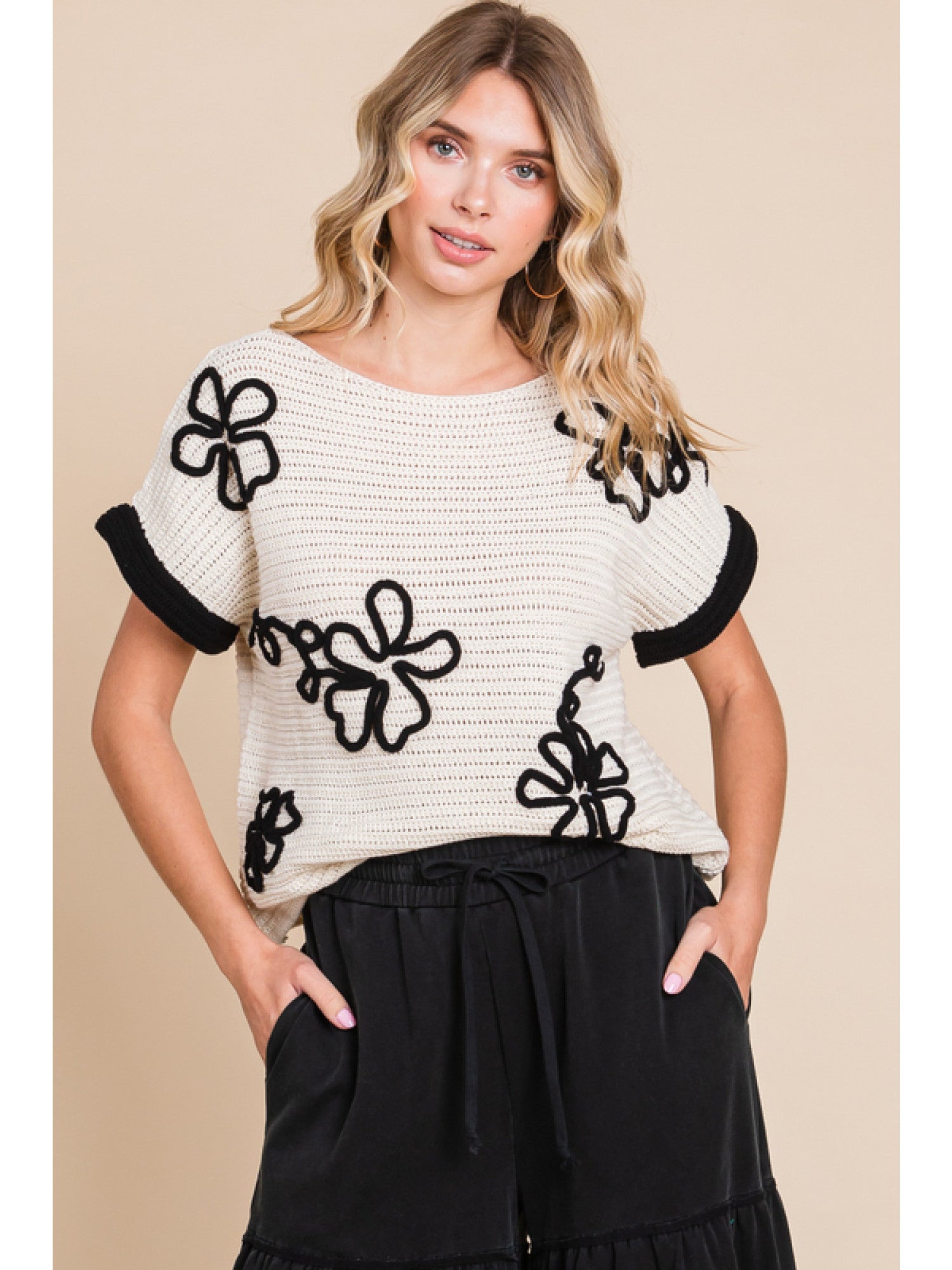 Olivia Knit Top in White