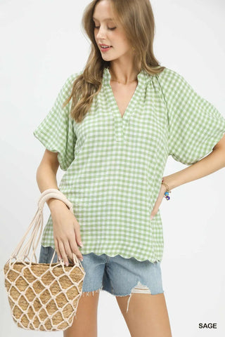 Gingham Dream Top