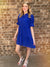 Lesley Checked Blue Dress