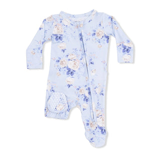Infants: Angel Dear Ashley Rose Floral 2 Way Ruffle Footie