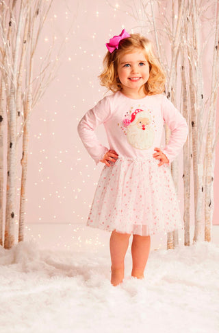 Pink Santa Mesh TuTu Dress