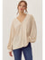 Jamie Cream Long Sleeve Top