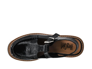 Corky’s Hey Girl Make The Cut Slingback Loafer Sandal in Black Patent