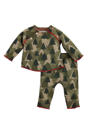 Mud Pie Tree Camo 2 Piece Set