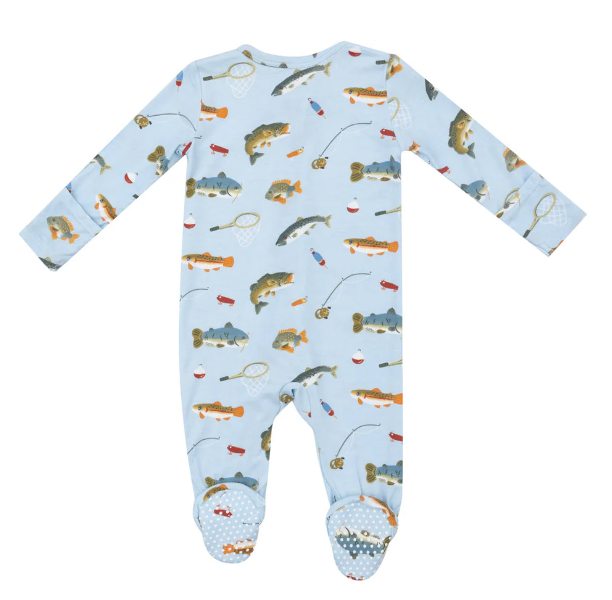 Angel Dear 2 Way Zipper Footie - Fishing