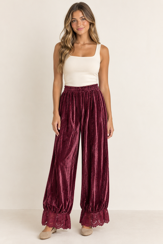 Cozy Glam Pants In Red