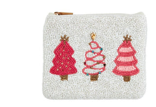 Holiday Beaded Coin Purse by Mud Pie